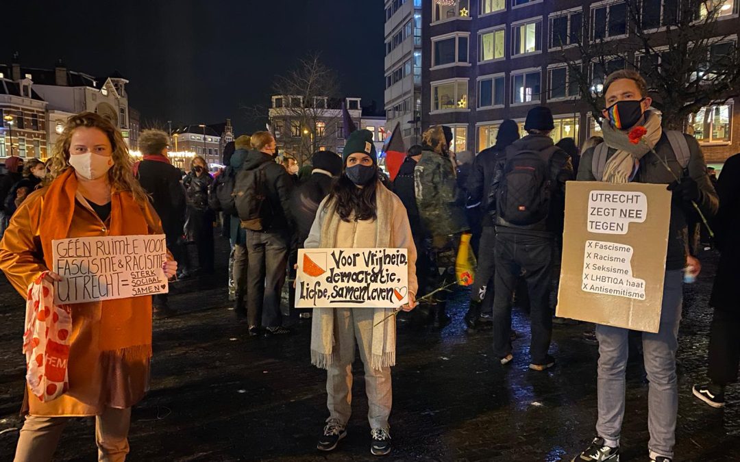 Demonstratie ´Utrecht tegen fascisme´